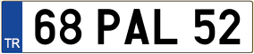 Trailer License Plate